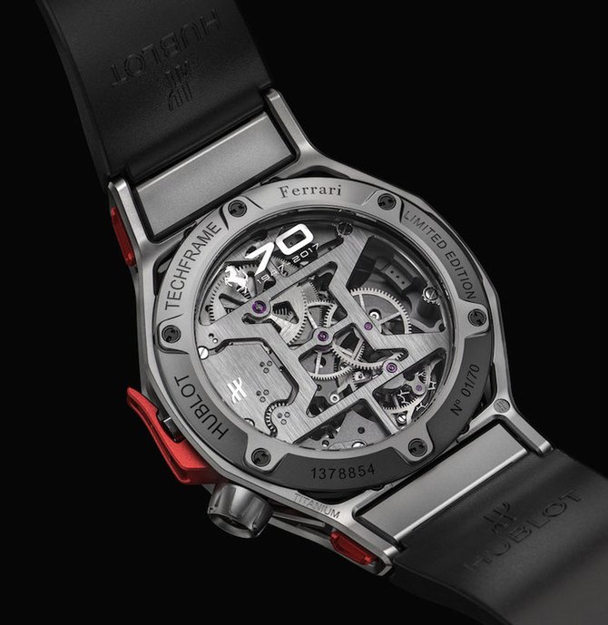 Hublot 408.NI.0123.RX Big Bang Unico Techframe Ferrari Tourbillon Chronograph - фото 2