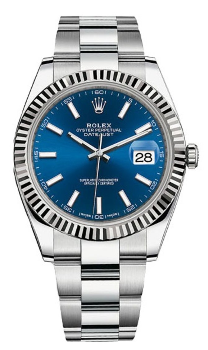 Rolex 126334-0001 Datejust 41 mm Steel and White Gold