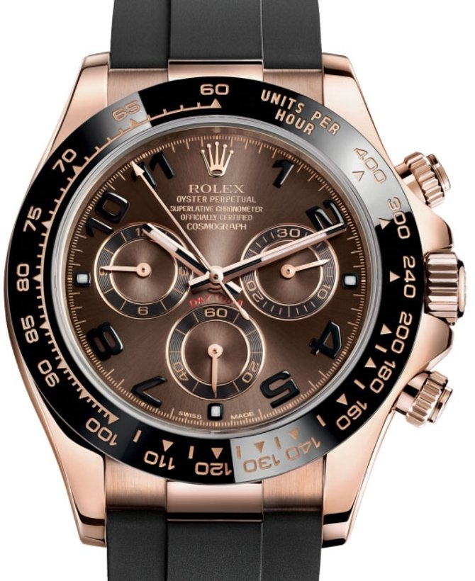 Rolex 116515LN Chocolate Daytona Everose gold Black Cerachrom Oysterflex