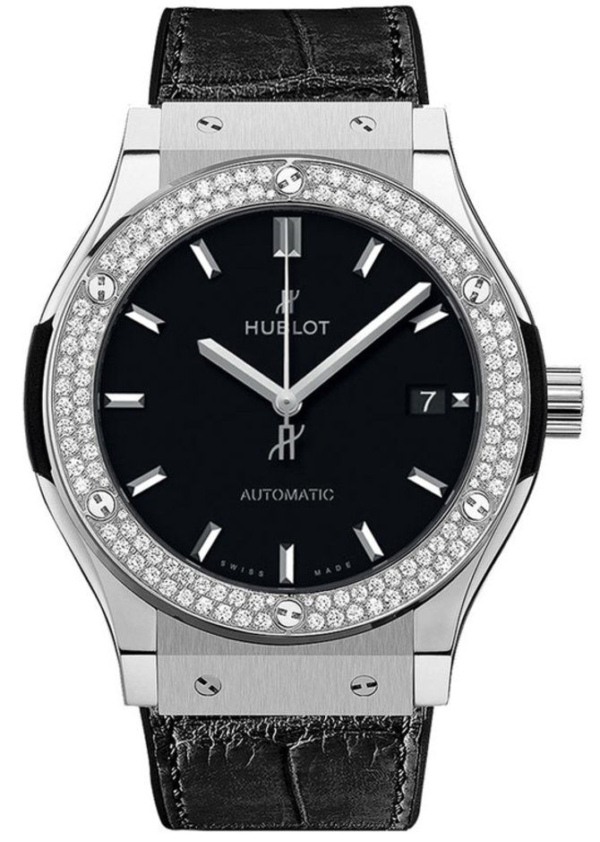 Hublot 565.nx.1171.lr.1104 Classic Fusion Titanium Diamonds 38 mm