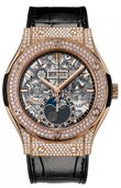 Hublot Classic Fusion 517.OX.0180.LR.1704 Aerofusion Moonphase King Gold 