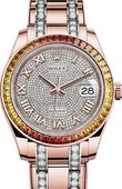 Rolex Часы Rolex Datejust Ladies 86345sajor-0001 Pearlmaster Everose Gold 39 mm