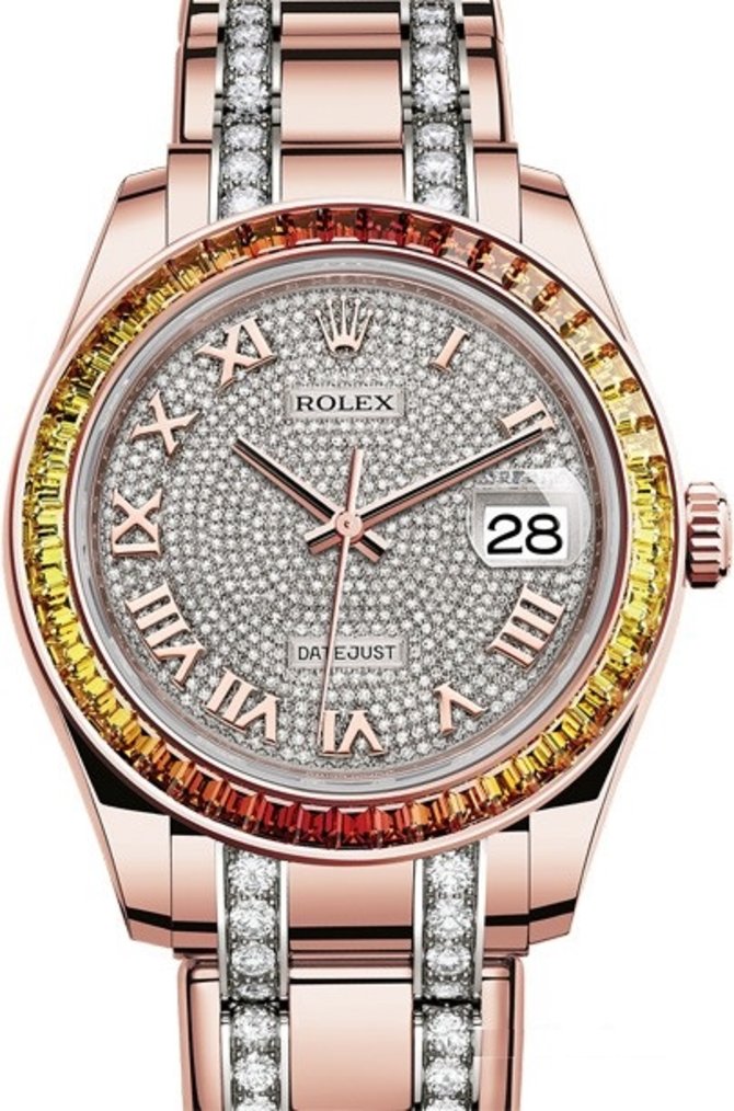 Rolex 86345sajor-0001 Datejust Ladies Pearlmaster Everose Gold 39 mm - фото 1