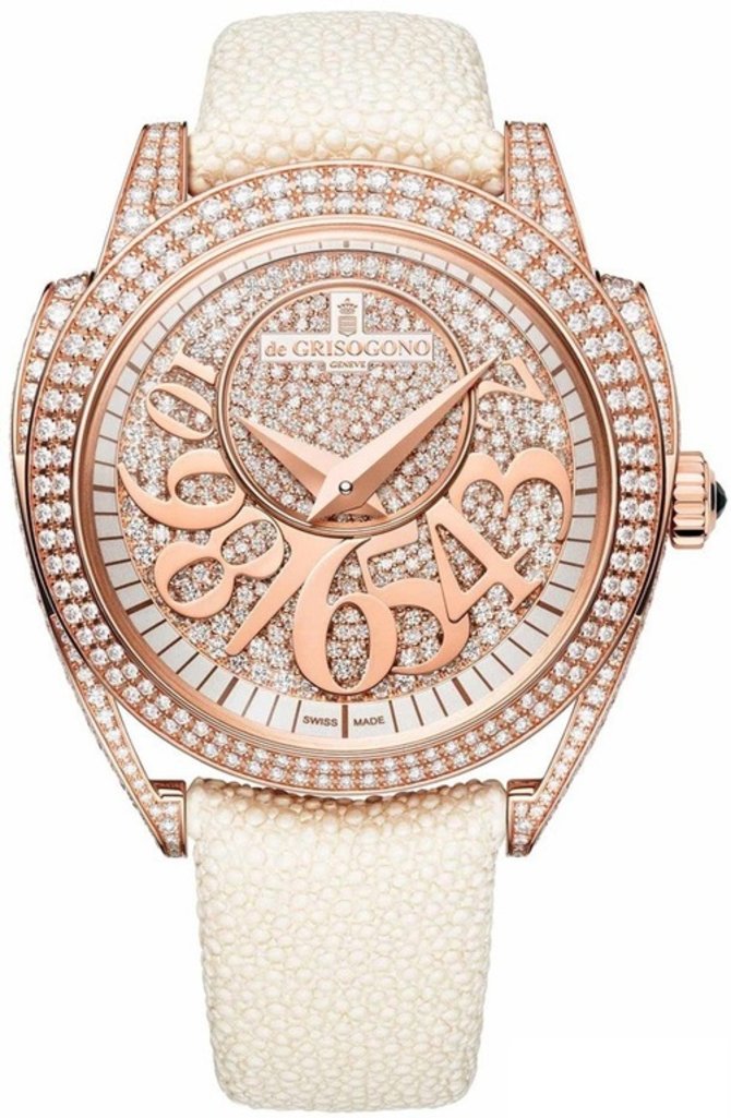 deGrisogono Eccentrica S01 Tondo Pink Gold