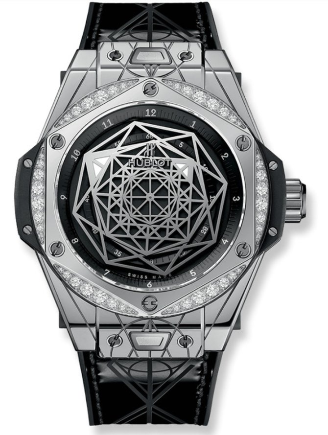 Hublot 465.SS.1117.VR.1204.MXM17 Big Bang Sang Bleu Steel Diamonds