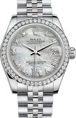 Rolex Часы Rolex Datejust Ladies 178384-0040 31mm White Gold