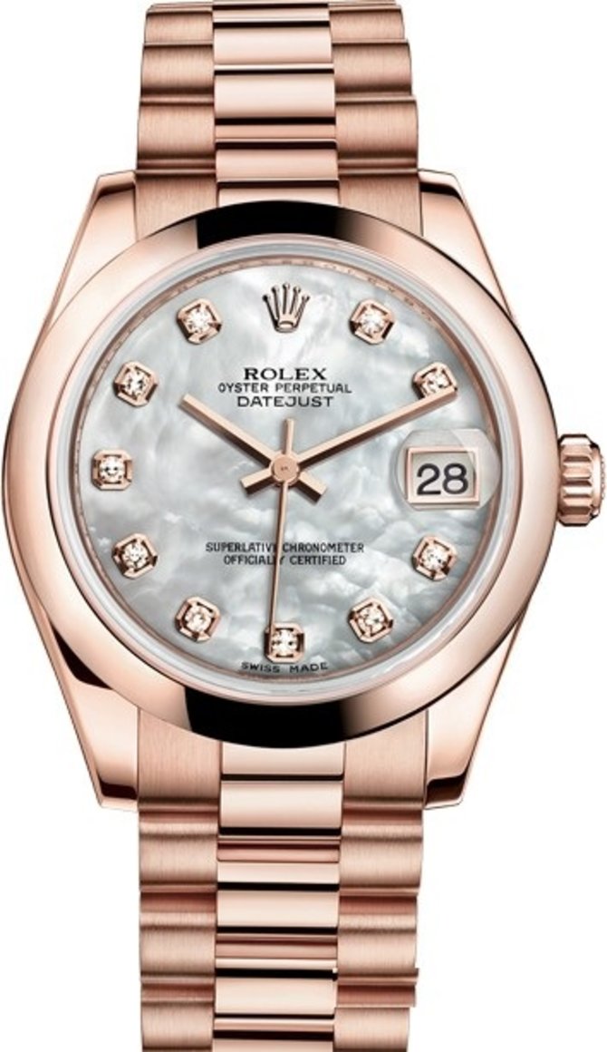 Rolex 178245f-0026 Datejust Ladies 31mm Everose Gold