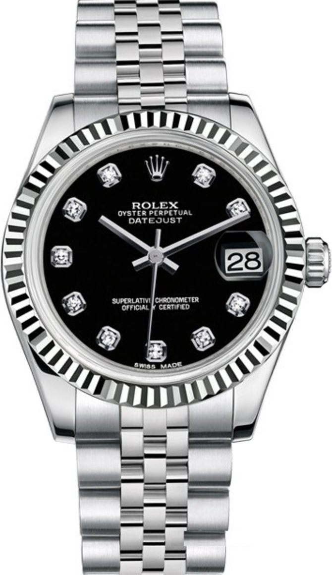 Rolex 178274-0014 Datejust Ladies 31 mm White Gold