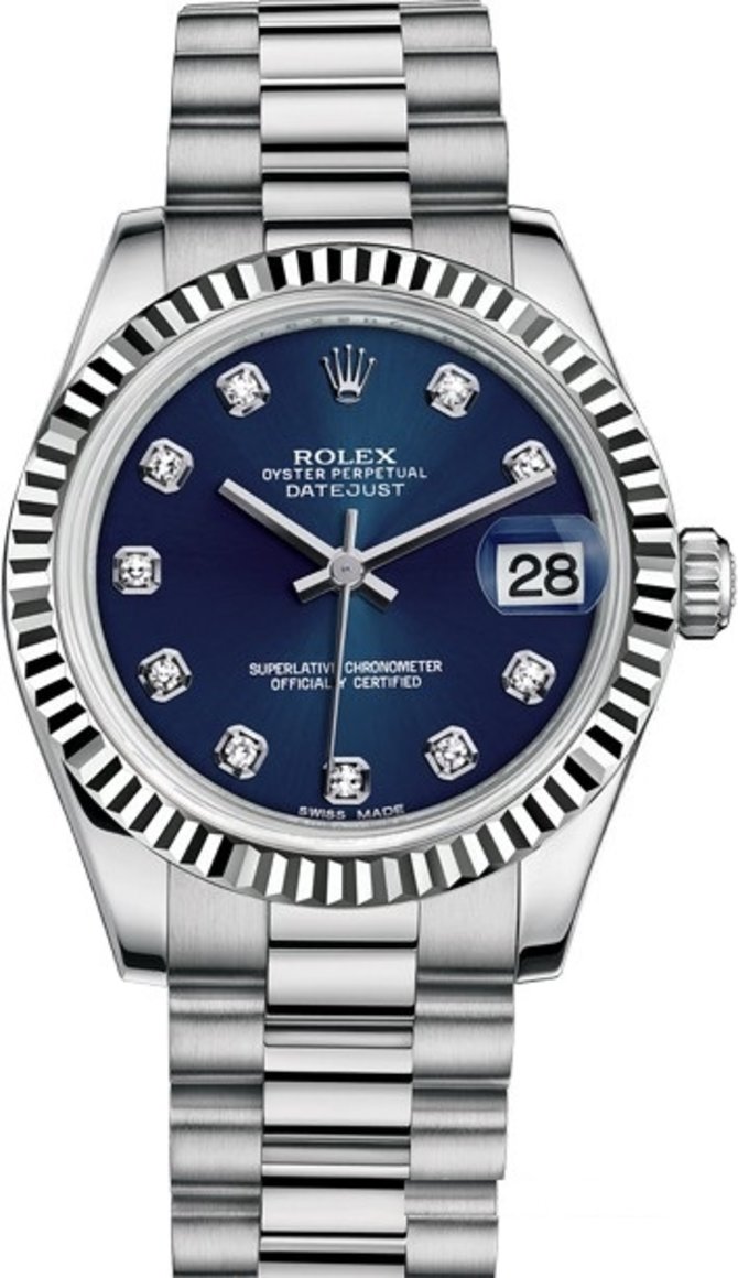 Rolex 178279-0033 Datejust Ladies 31 mm White Gold