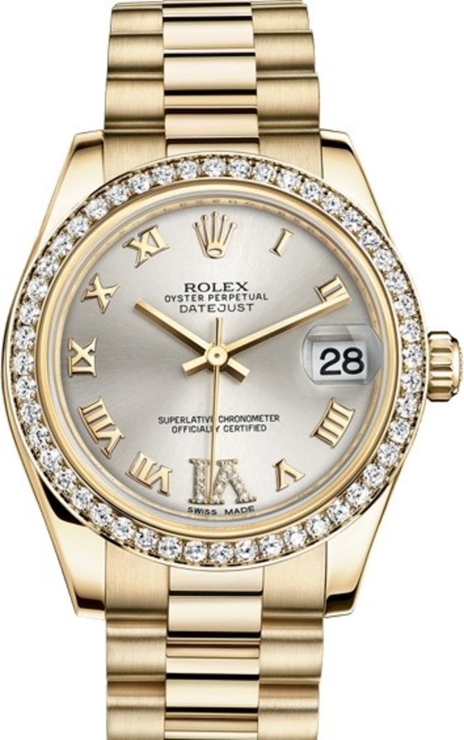 Rolex 178288-0056 Datejust Ladies 31mm Yellow Gold