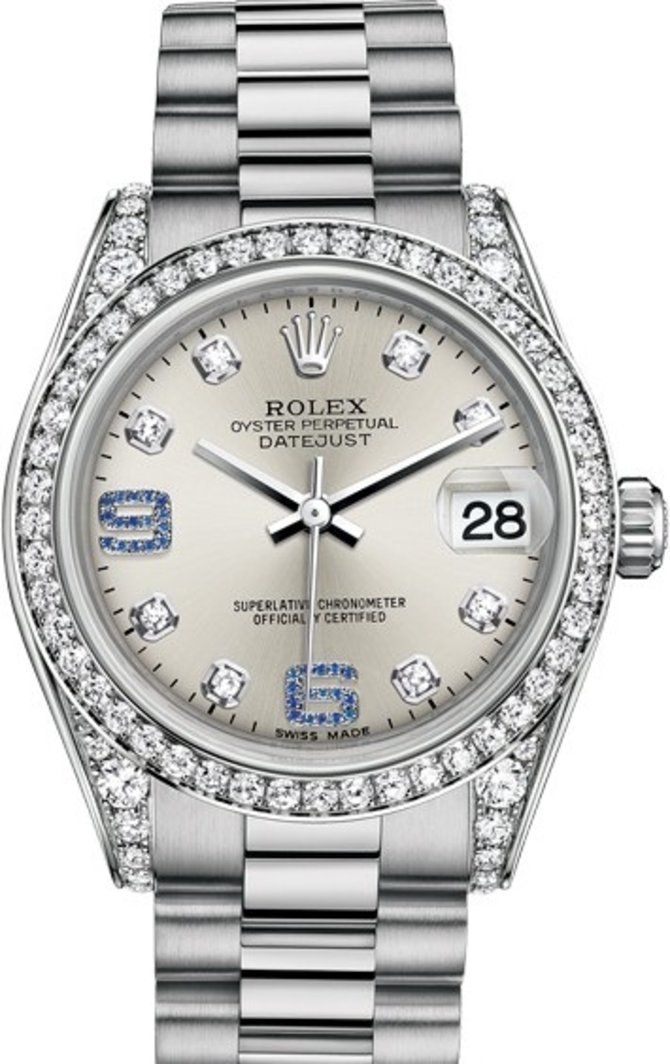 Rolex 178159-0054 Datejust Ladies 31 mm White Gold