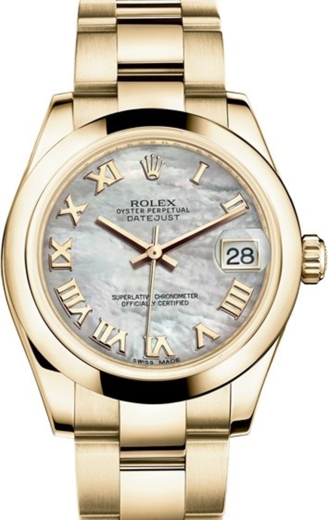Rolex 178248-0013 Datejust Ladies 31mm Yellow Gold