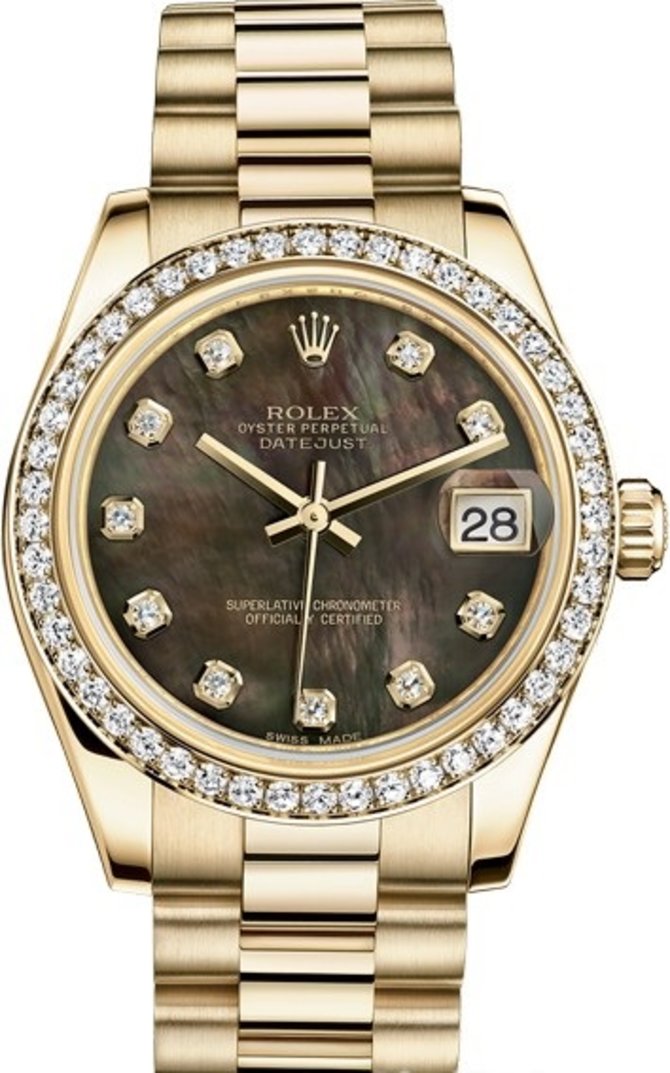 Rolex 178288-0045 Datejust Ladies 31 mm Yellow Gold