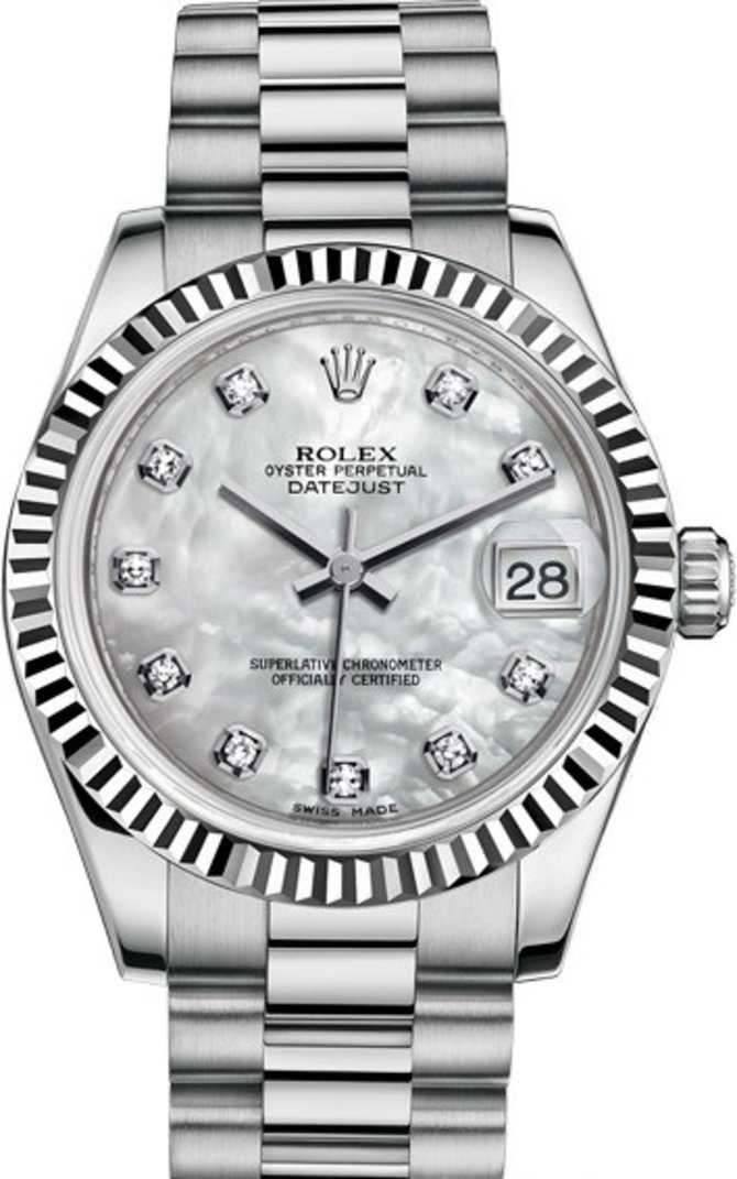 Rolex 178279-0015 Datejust Ladies 31 mm White Gold