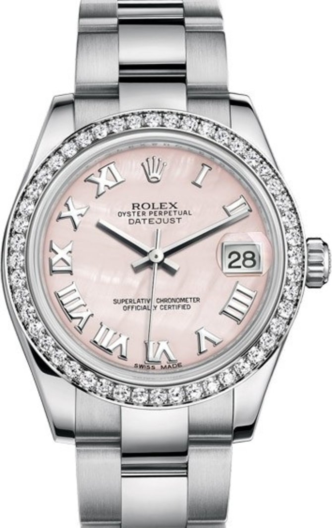 Rolex 178384-0068 Datejust Ladies 31 mm Steel and White Gold