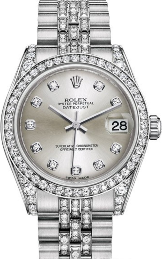 Rolex 178159-0007 Datejust Ladies 31 mm White Gold