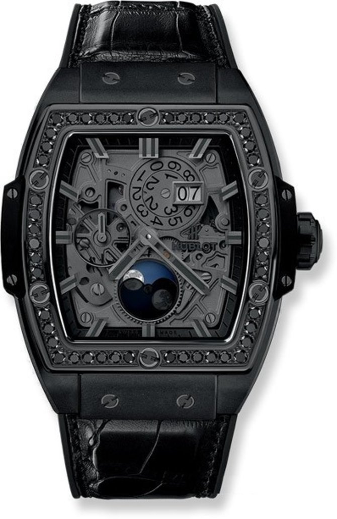 Hublot 647.CI.1110.LR.1200 Spirit of Big Bang Moon Phase All Black Diamonds