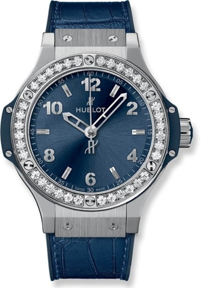 Hublot 361.SX.7170.LR.1204 Big Bang 38mm Ladies Steel Blue Diamonds 38 mm