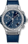 Hublot Часы Hublot Big Bang 41mm Ladies 341.SX.7170.LR.1204 Steel Blue Diamonds 41 mm