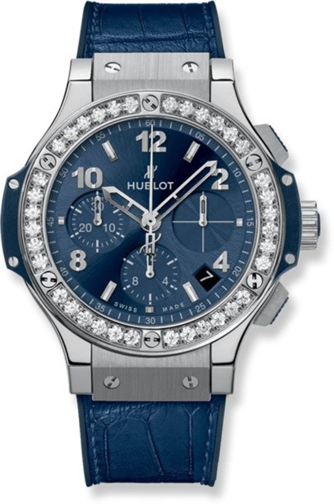Hublot 341.SX.7170.LR.1204 Big Bang 41mm Ladies Steel Blue Diamonds 41 mm