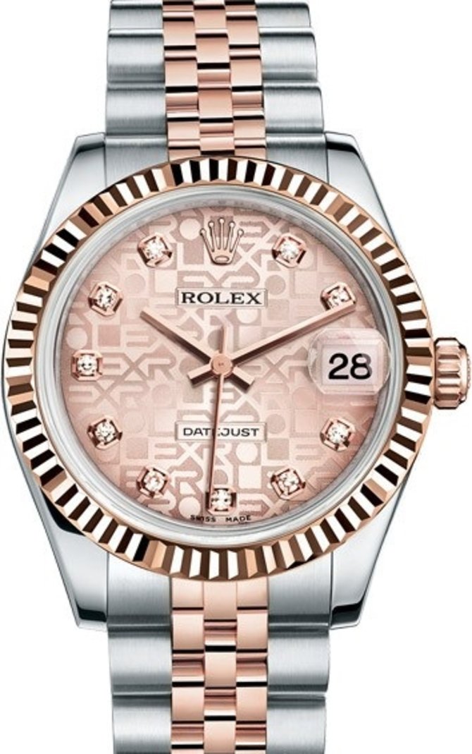 Rolex 178271-0012 Datejust Ladies 31 mm Steel and Everose Gold