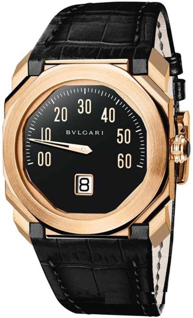 Bvlgari 102335 BGOP38BGLR Octo Gerald Genta Retrogradi