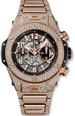 Hublot Часы Hublot Big Bang Unico 411.OX.1180.OX.3704 King Gold Pave Bracelet