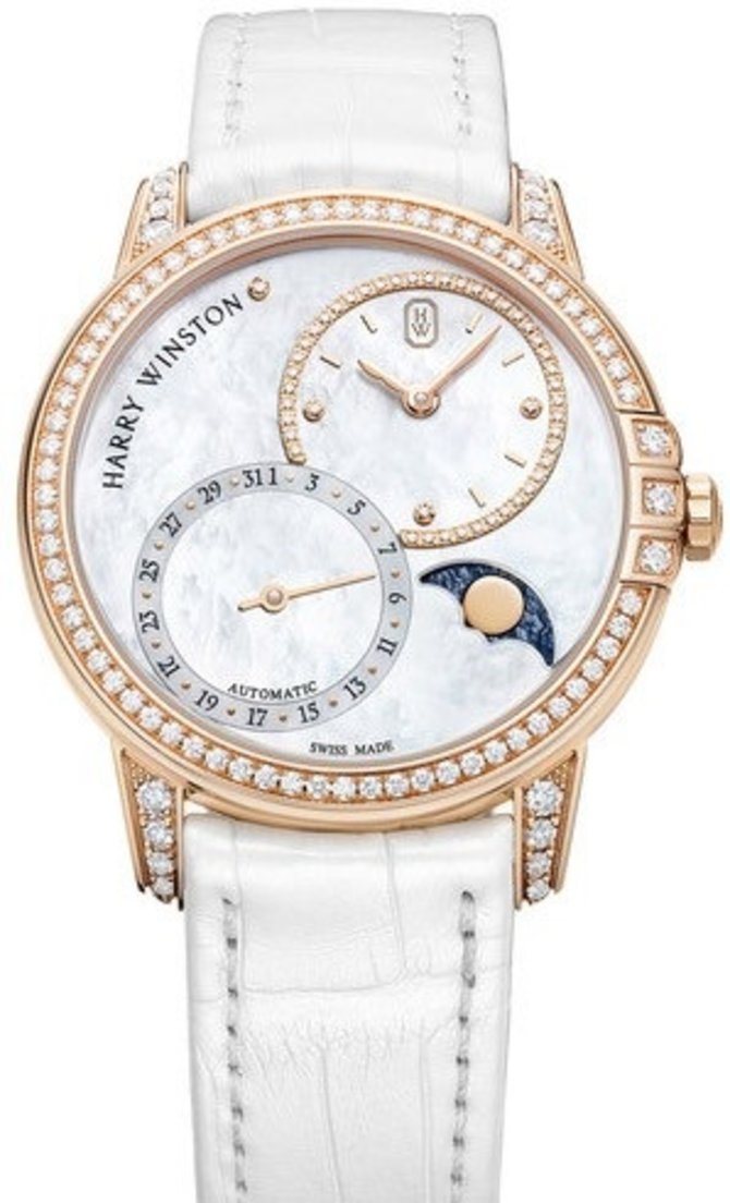 Harry Winston MIDAMP36RR001 Midnight Date Moon Phase Automatic 36 mm
