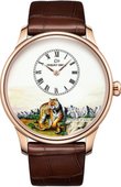 Jaquet Droz Часы Jaquet Droz Les Ateliers D'Art J005033297 TIGER Petite Heure Minute Enamel Painting 43 mm