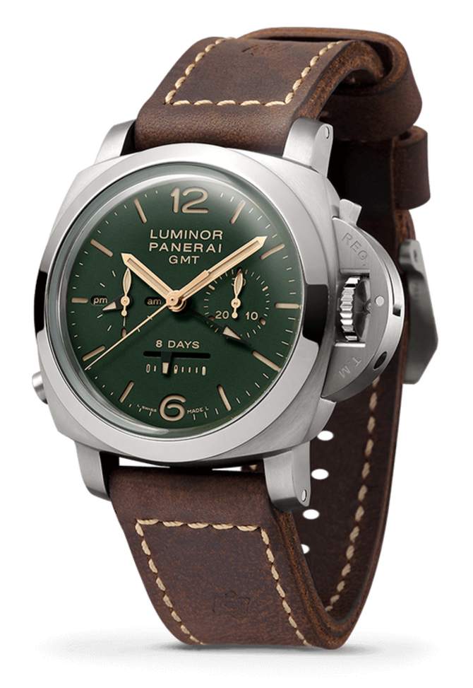 Officine Panerai PAM00737 Luminor Chrono Monopulsante 8 Days GMT Titanio 44 mm - фото 2