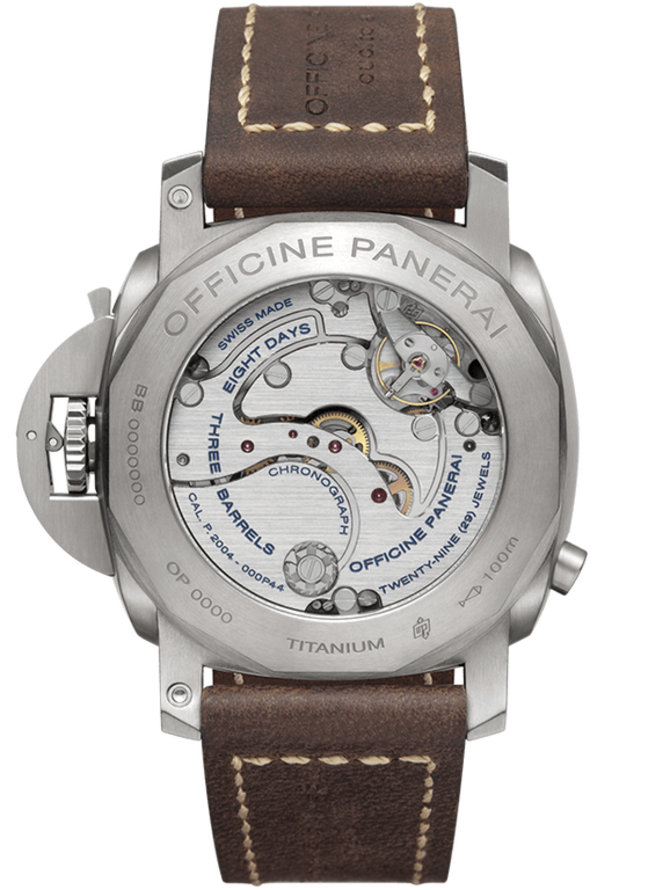 Officine Panerai PAM00737 Luminor Chrono Monopulsante 8 Days GMT Titanio 44 mm - фото 4