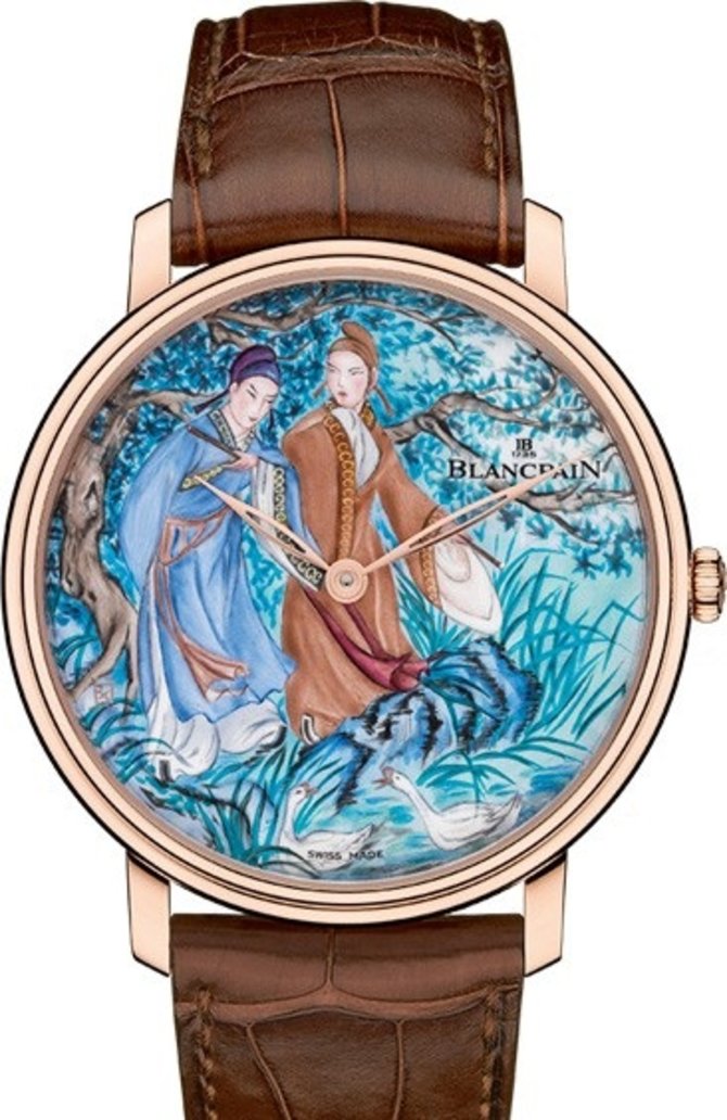 Blancpain 6615C-3631-55B Villeret Cadran Shakudo