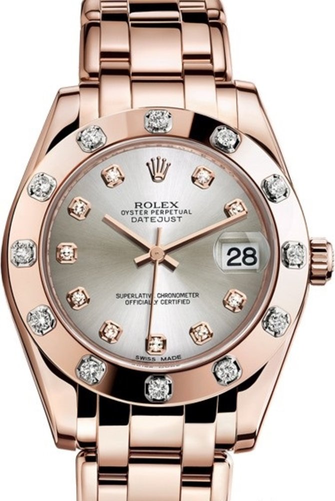 Rolex 81315-0019 Datejust Pearlmaster Everose Gold 34