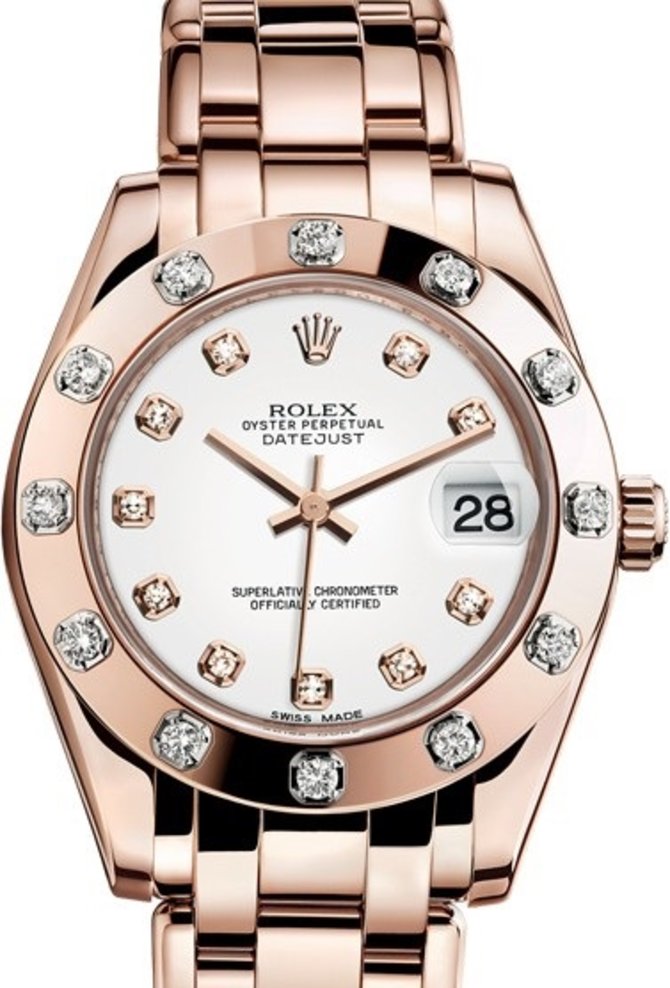 Rolex 81315-0018 Datejust Pearlmaster Everose Gold 34