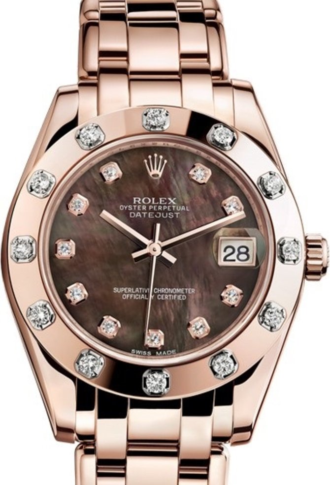 Rolex 81315-0012 Datejust Pearlmaster Everose Gold 34