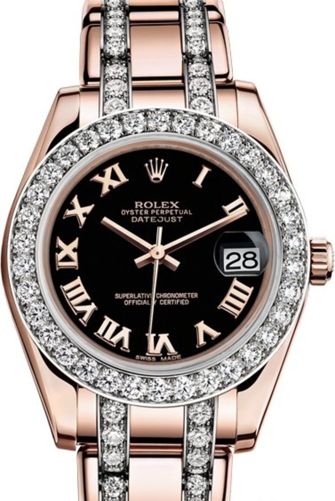 Rolex 81285-0045 Datejust Pearlmaster Everose Gold 34