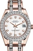 Rolex Datejust Ladies 81285-0040 Pearlmaster Everose Gold 34 mm