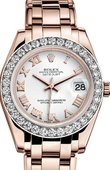 Rolex Datejust Ladies 81285-0032 Pearlmaster Everose Gold 34 mm