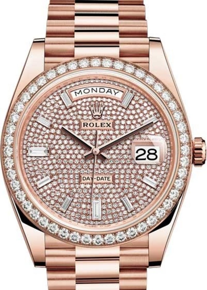 Rolex 228345rbr-0002 Day-Date 40 mm Everose Gold