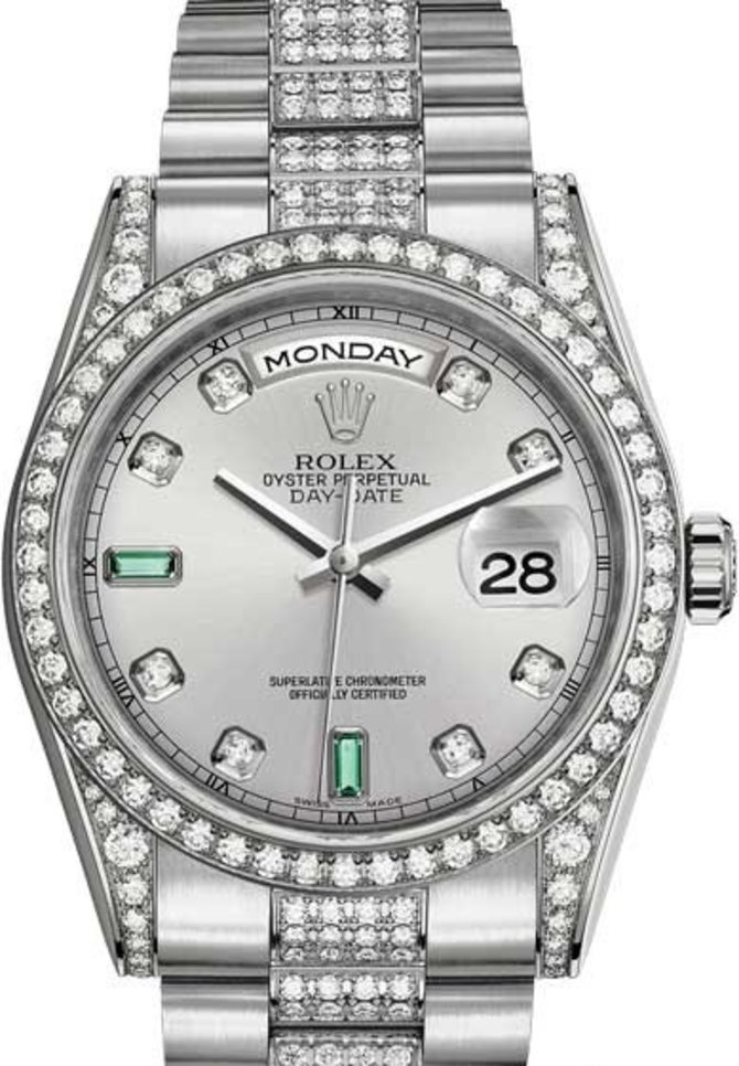 Rolex 118389-0079 Day-Date White Gold