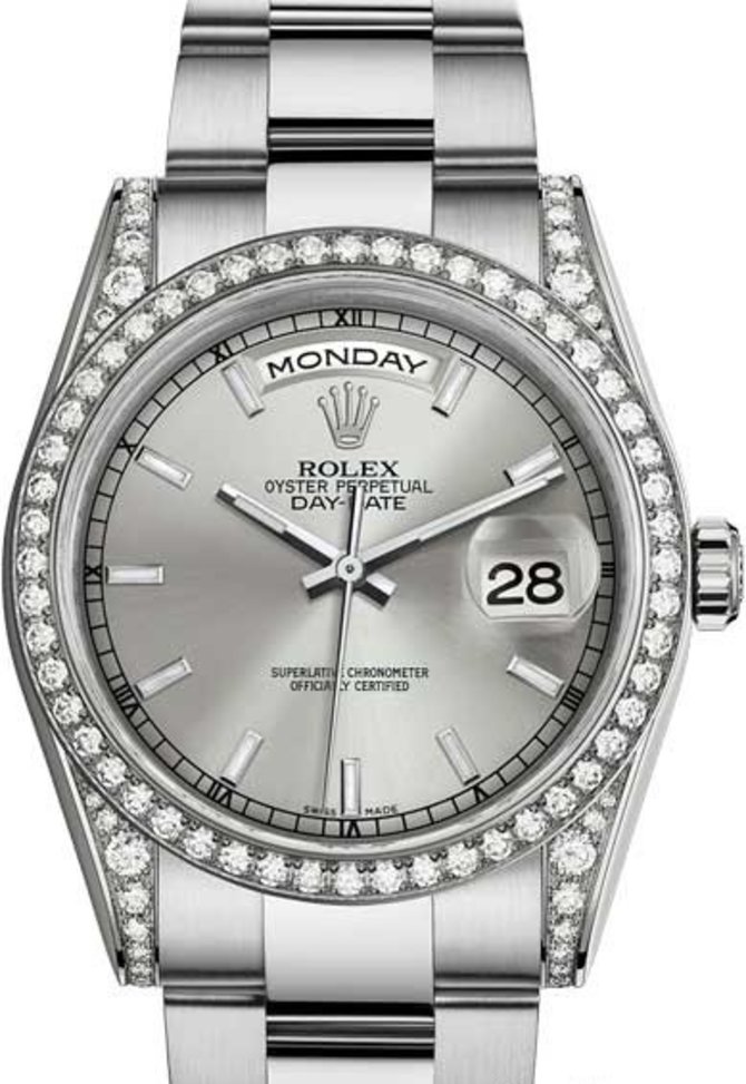 Rolex 118389-0076 Day-Date White Gold