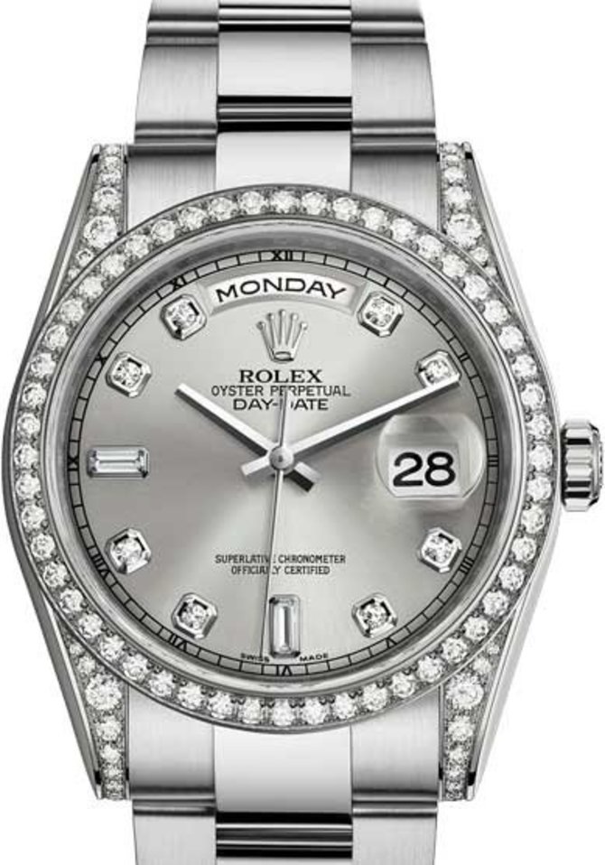 Rolex 118389-0072 Day-Date White Gold