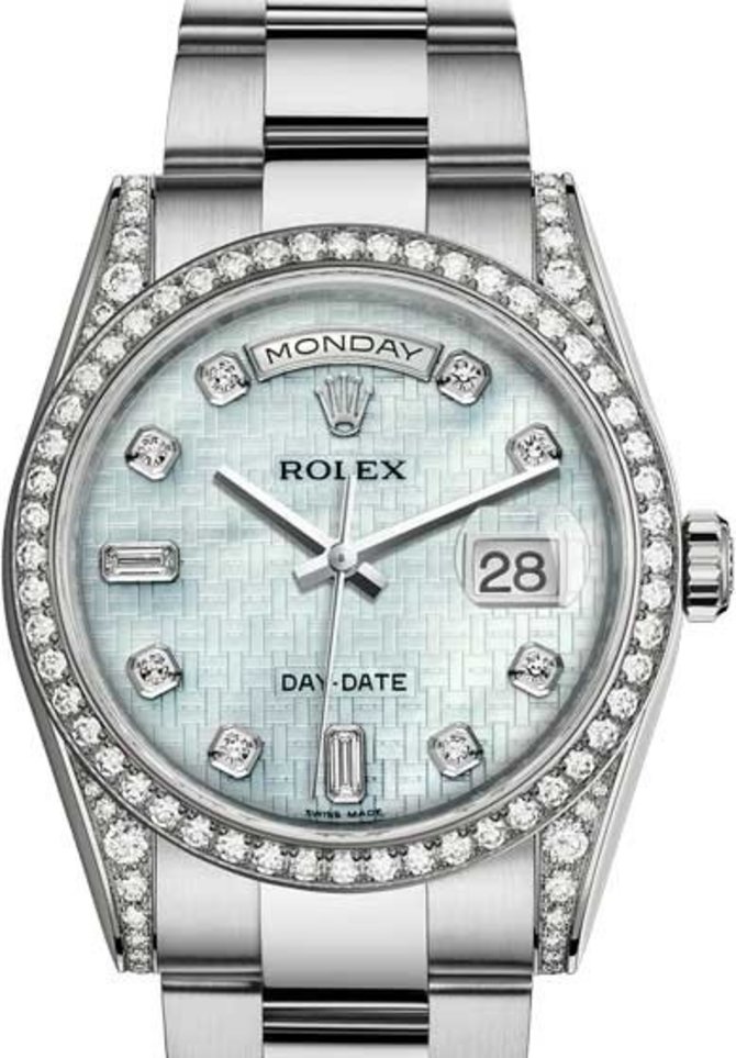 Rolex 118389-0025 Day-Date White Gold