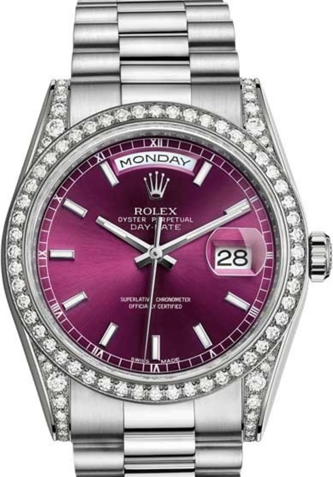 Rolex 118389-0106 Day-Date White Gold