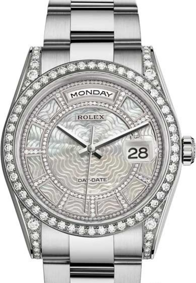 Rolex 118389-0097 Day-Date White Gold