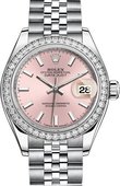 Rolex Datejust Ladies 279384rbr-0001 Steel and White Gold