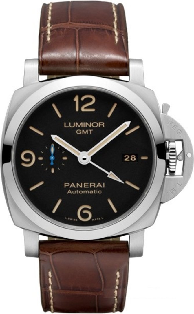 Officine Panerai PAM 01320 Luminor 1950 3 Days GMT Automatic Acciaio