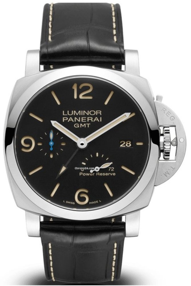 Officine Panerai PAM 01321 Luminor 1950 3 Days GMT Power Reserve Automatic Acciaio