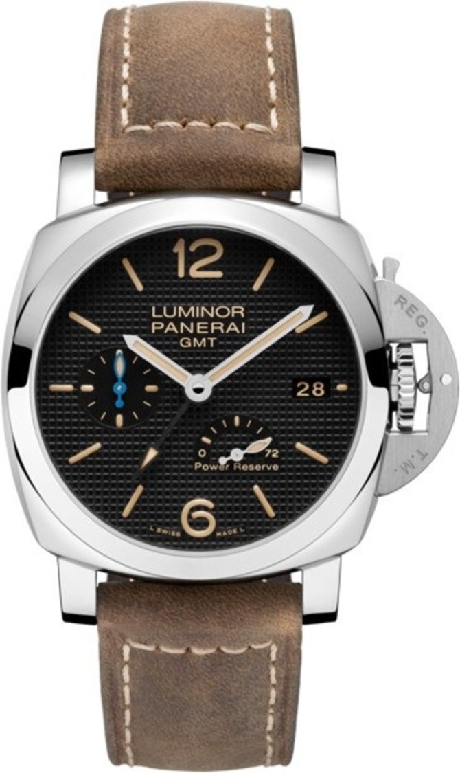 Officine Panerai PAM 01537 Luminor 3 Days GMT Power Reserve Automatic Acciaio 