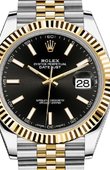 Rolex Часы Rolex Datejust 126333 Black Jubilee Bracelet Yellow Rolesor New 2016